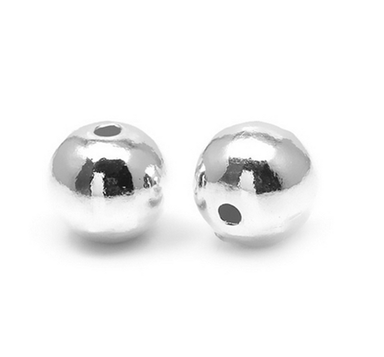 925 Sterling Silver Round Seamless Spacer Beads 2 mm , 3 mm , 4 mm , 5 mm , and 6 mm