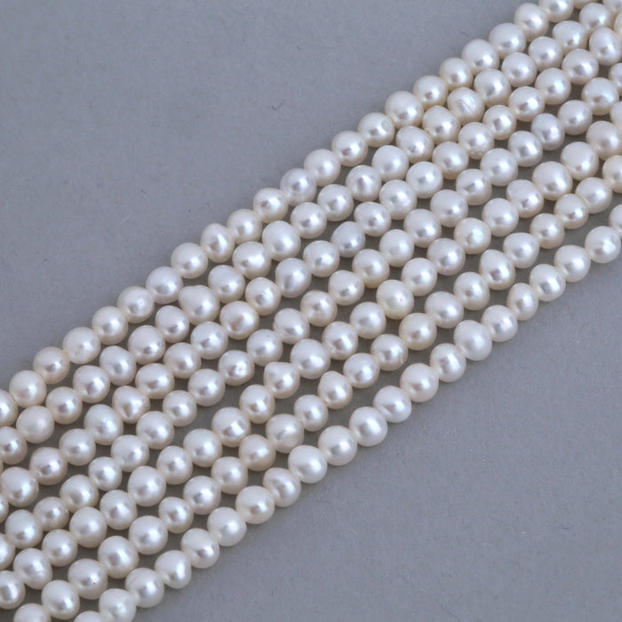 Ivory White Seed Potato Small Tiny Freshwater Pearls Beads A 2-3mm