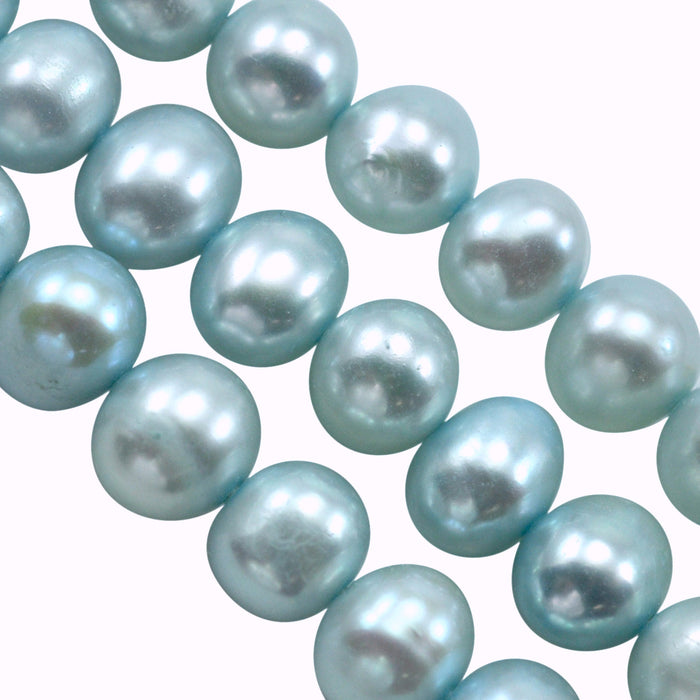 Near Round Genuine Freshwater Loose Pearls for Jewellery Making 7-8 mm - 1 string