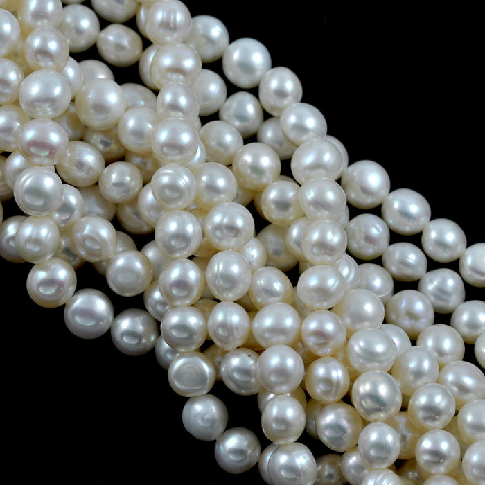 Ivory White Baroque Nugget Freshwater Pearls Beads for Jewellery Making