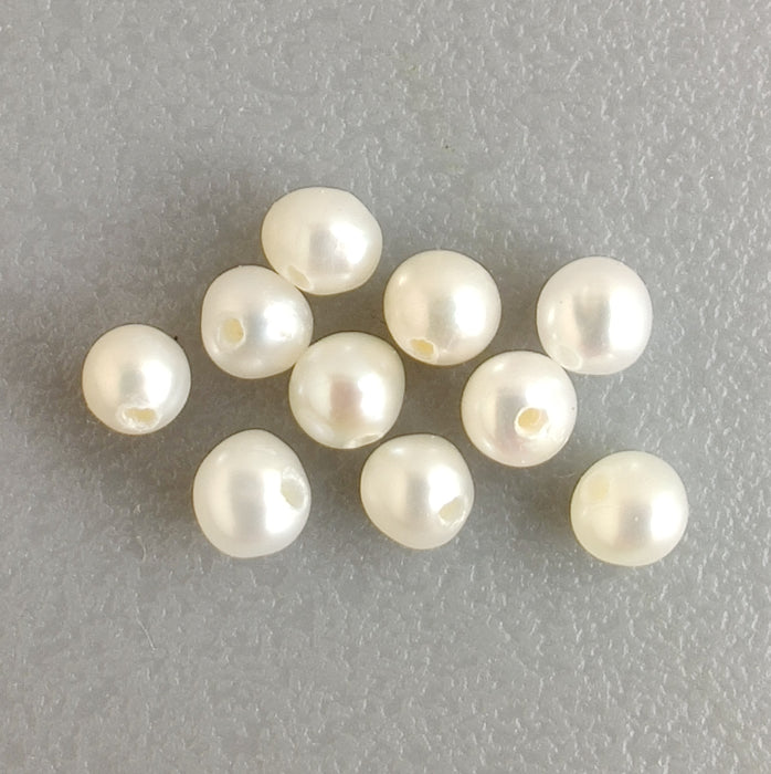 Ivory White Seed Potato Small Tiny Freshwater Pearls Beads A 2-3mm