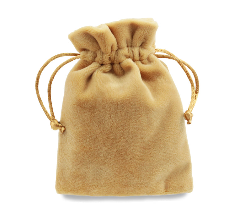 Velvet Jewellery Pouches 8cm x 10cm , Small Drawstring Gift Bags Thick Soft High Quality