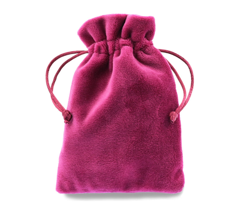 Velvet Jewellery Pouches 8cm x 10cm , Small Drawstring Gift Bags Thick Soft High Quality