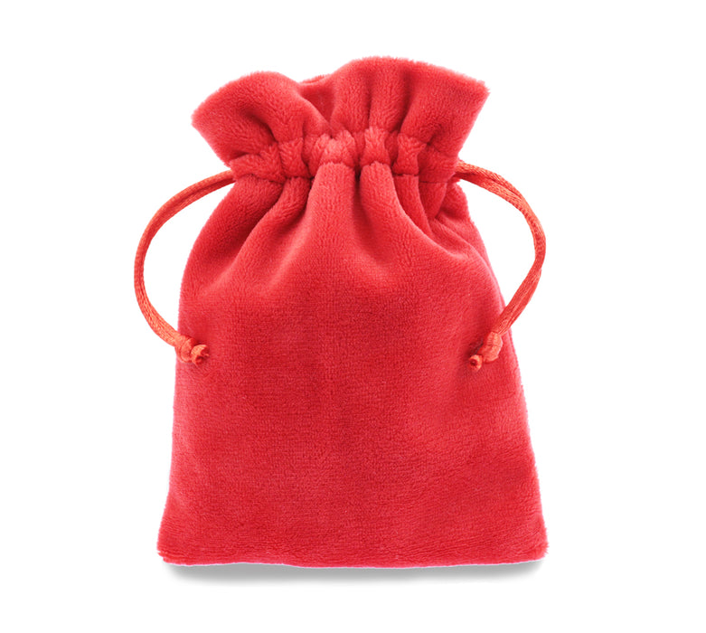 Velvet Jewellery Pouches 8cm x 10cm , Small Drawstring Gift Bags Thick Soft High Quality