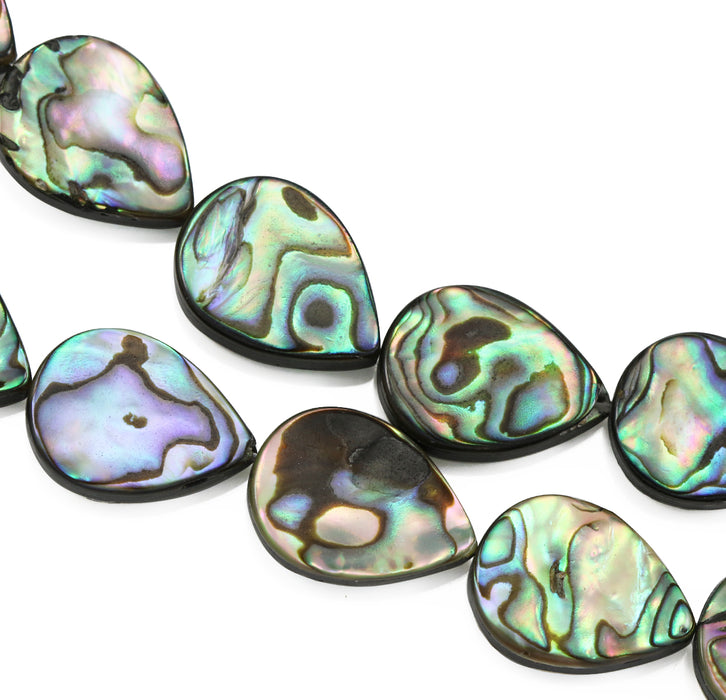 Abalone green Shell Mother of Pearl Beads for Jewllery Making-7" String