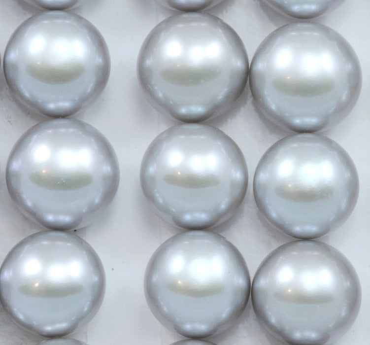 7mm Button Half-drilled Freshwater Pearls Flat Back for Making Earrings AAA