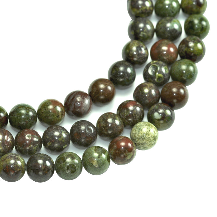 6mm Round Green Semi-precious Gemstone Beads for Jewellery Making 60 Pcs