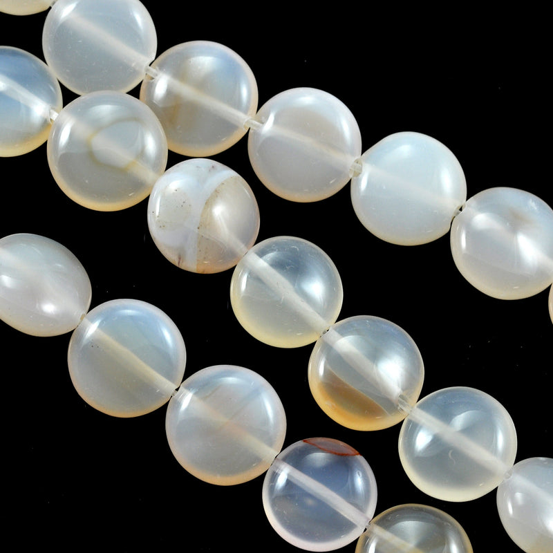 Coin Semi Precious Gemstone Beads for Jewellery Making Flat Round Disc Size 16 mm