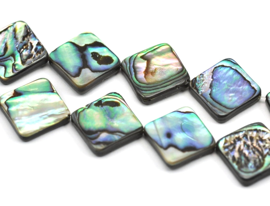 Abalone green Shell Mother of Pearl Beads for Jewllery Making-7" String