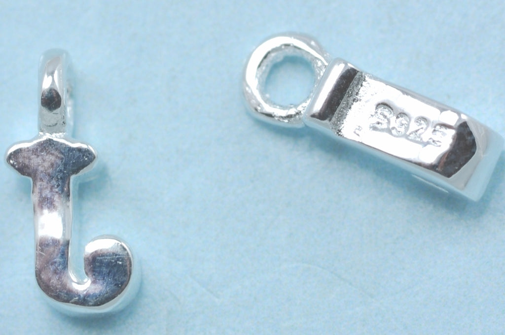 Tiny letters  in sterling silver 925 ,  alphabet charms . Genuine Solid 925 Initials