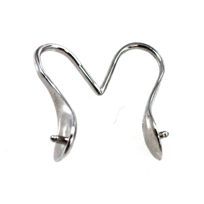 Earring Hooks Anti-tarnish Genuine 925 Sterling Silver Curved Spoon Jewellery Findings