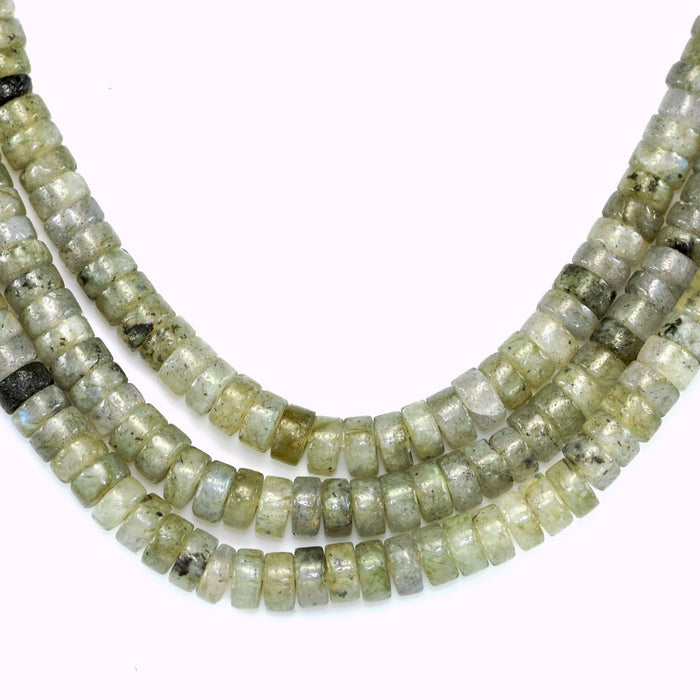 Natural Semi-precious Gemstone Heishi Rondelle Beads 4mm for Jewellery Making Craft