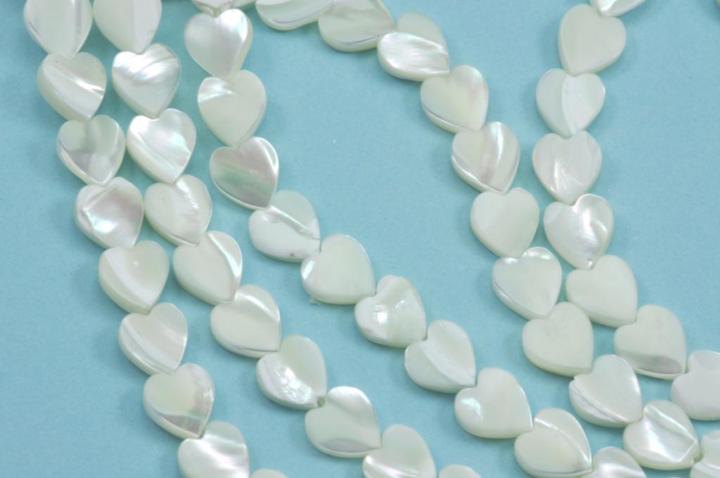 Cream ivory white sea shell mother of pearl beads for jewellery making