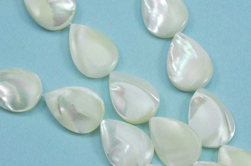 Cream ivory white sea shell mother of pearl beads for jewellery making