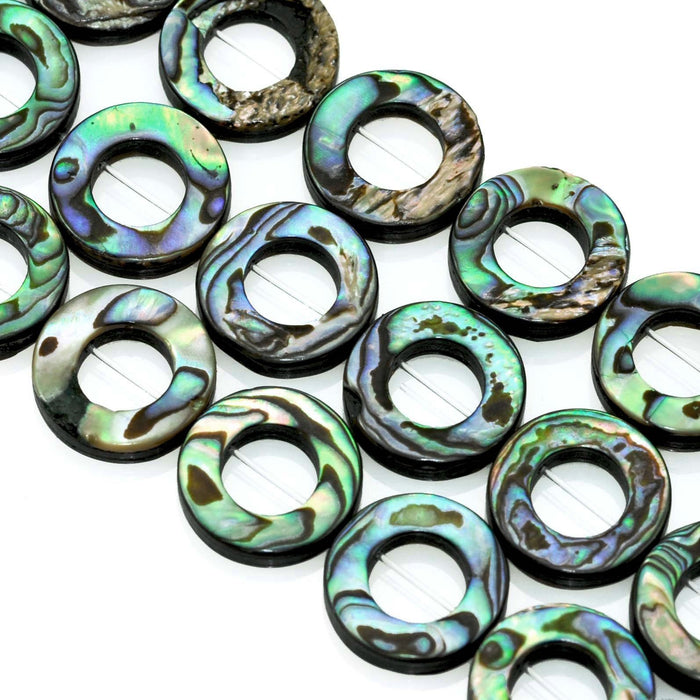 Abalone green Shell Mother of Pearl Beads for Jewllery Making-7" String