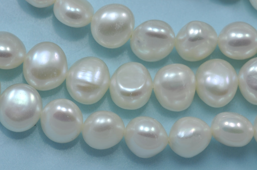 Ivory White Baroque Nugget Freshwater Pearls Beads for Jewellery Making