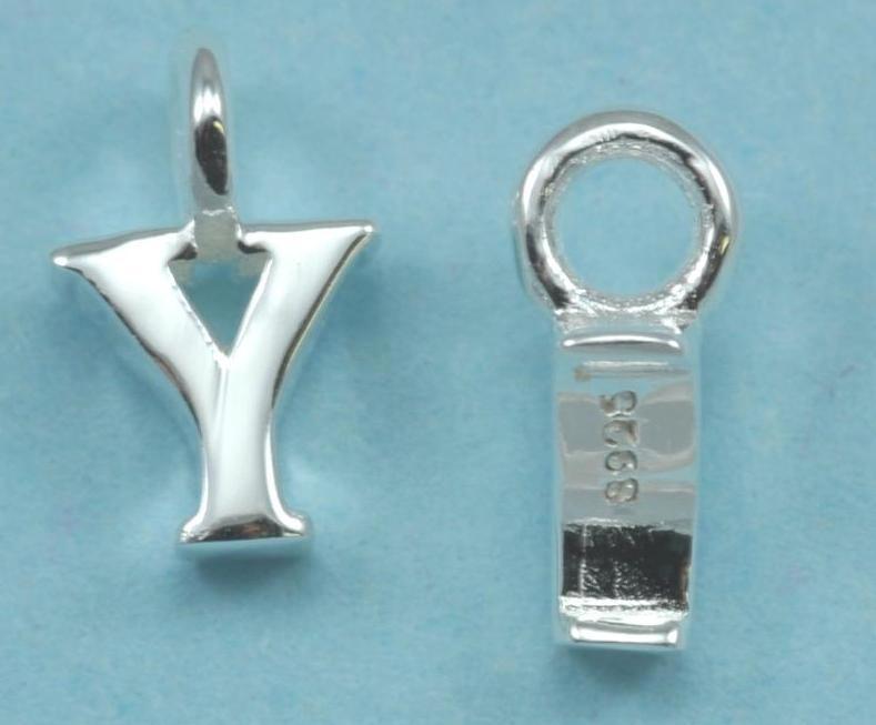 Tiny letters  in sterling silver 925 ,  alphabet charms . Genuine Solid 925 Initials