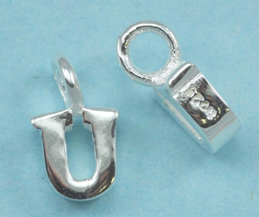 Tiny letters  in sterling silver 925 ,  alphabet charms . Genuine Solid 925 Initials