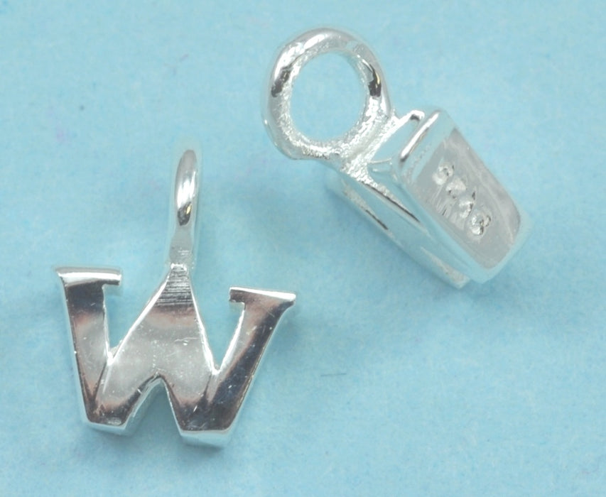 Tiny letters  in sterling silver 925 ,  alphabet charms . Genuine Solid 925 Initials