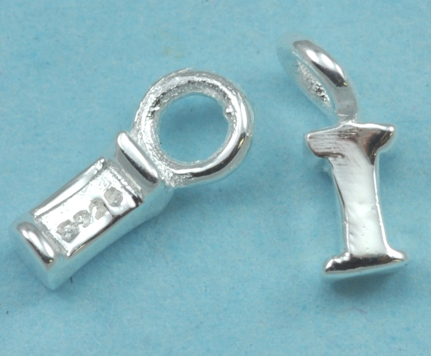 Tiny letters  in sterling silver 925 ,  alphabet charms . Genuine Solid 925 Initials