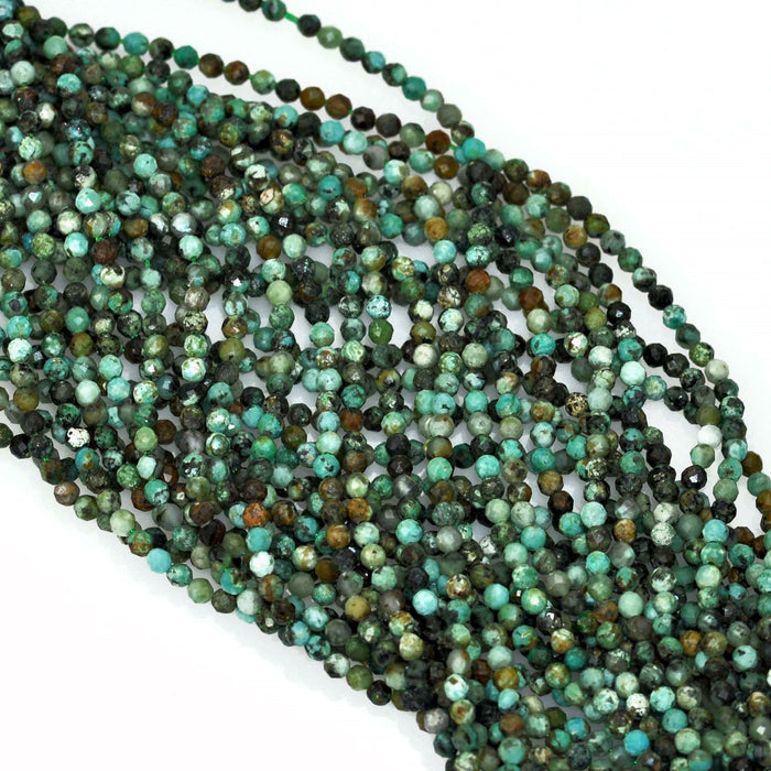 Size 3mm Faceted Round Semi-precious Gemstone Spacer Beads for Jewellery Making