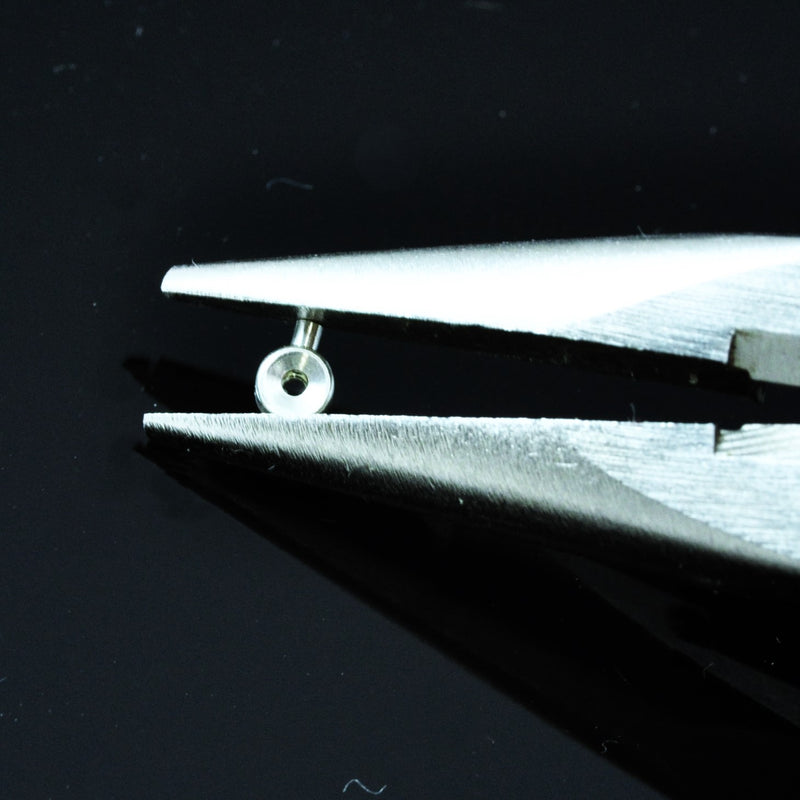 Sterling Silver Crimp Beads, Genuine 925 Silver Thread End Beads, Beadlon Cord Ends, Jewelery Findings