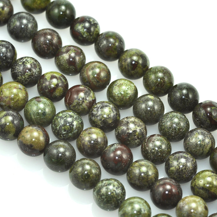 8mm Green Semi-precious Gemstone Round beads for Jewellery Making 48Pcs