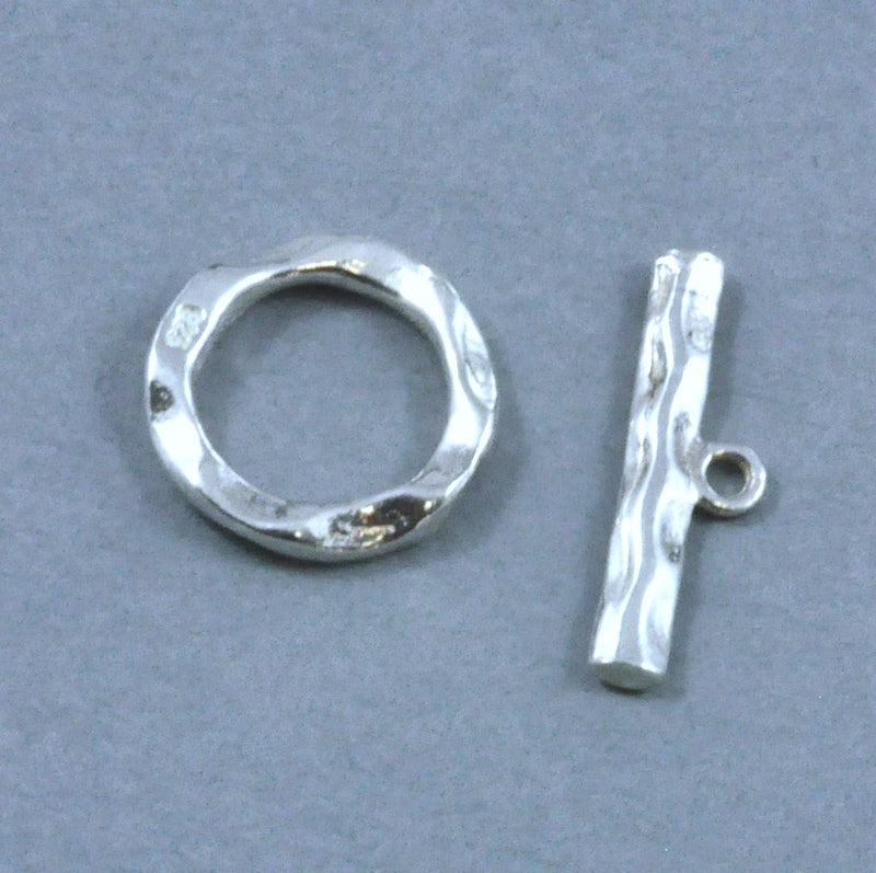 Solid 925 Sterling Silver Toggle Clasp Ring T Bar for Necklace Making Strong 13mm