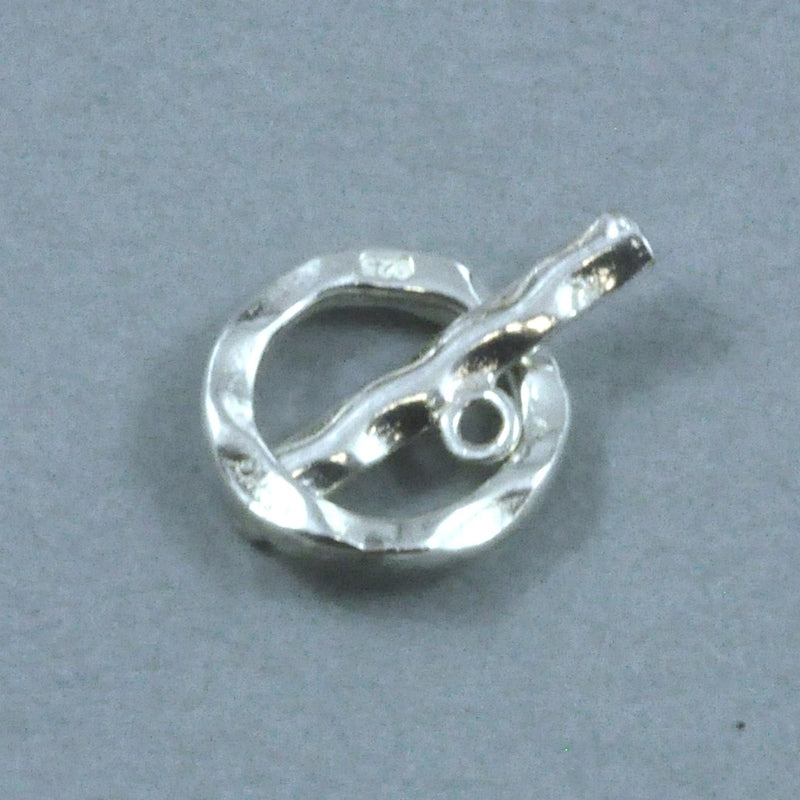 Solid 925 Sterling Silver Toggle Clasp Ring T Bar for Necklace Making Strong 13mm
