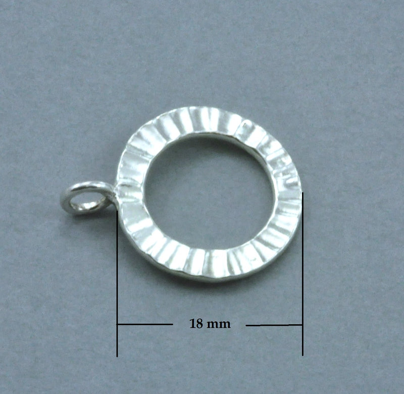 terling Silver Large Toggle Clasp, OT Clasp for Necklace, Jewelry Making Findings, 18mm