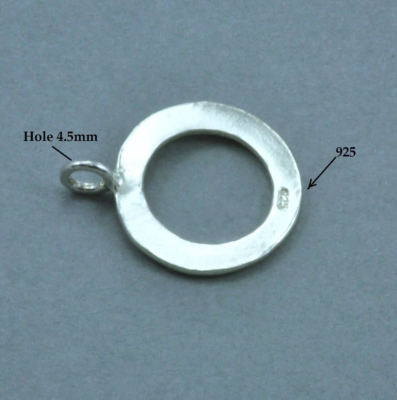 terling Silver Large Toggle Clasp, OT Clasp for Necklace, Jewelry Making Findings, 18mm