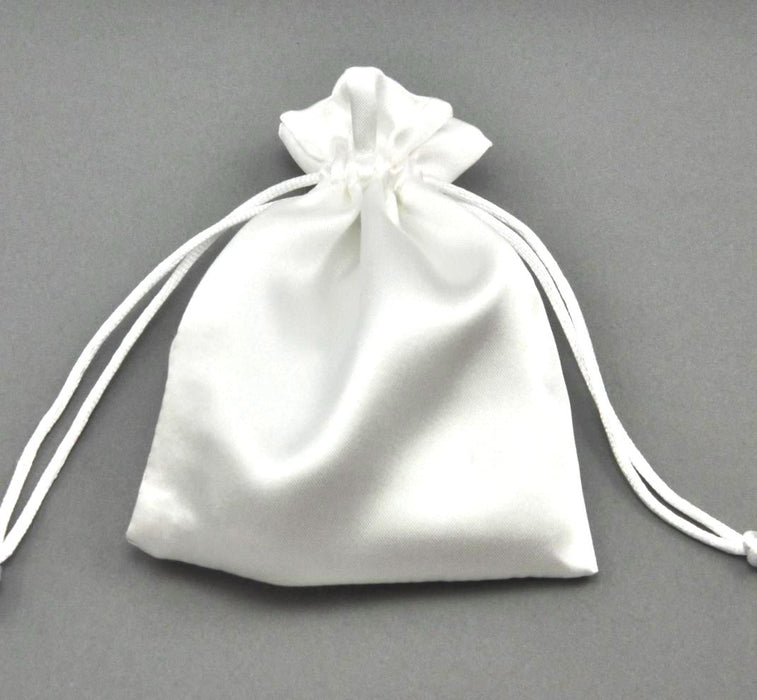 8 cm x 10 cm Silky Satin Wedding Favour Gift Bags Drawstring Jewellery Pouches Wholesale