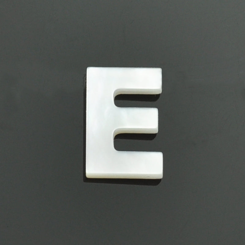 White Mother of Pearl Shell Alphabet Letter Initials Charms for Jewellery Making
