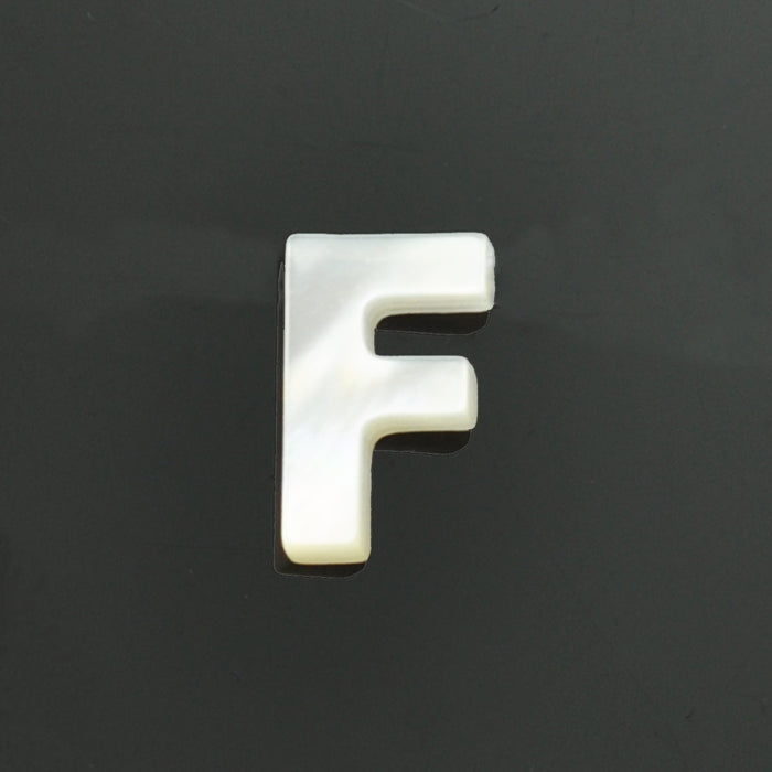 White Mother of Pearl Shell Alphabet Letter Initials Charms for Jewellery Making
