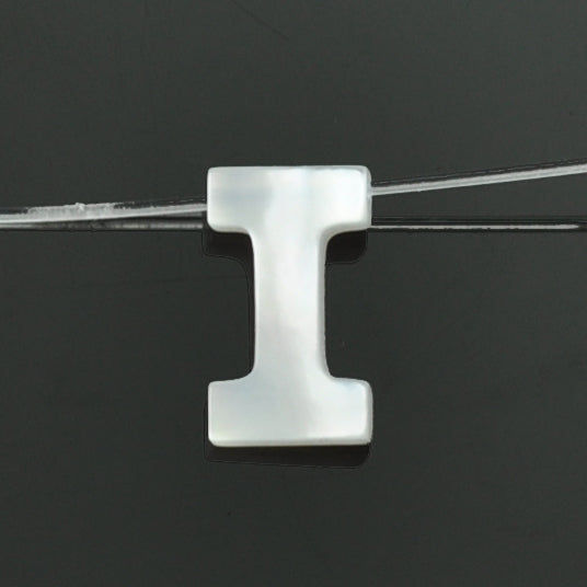 White Mother of Pearl Shell Alphabet Letter Initials Charms for Jewellery Making