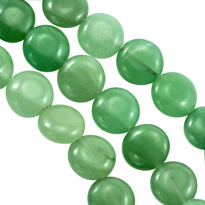 Coin Semi Precious Gemstone Beads for Jewellery Making Flat Round Disc Size 16 mm