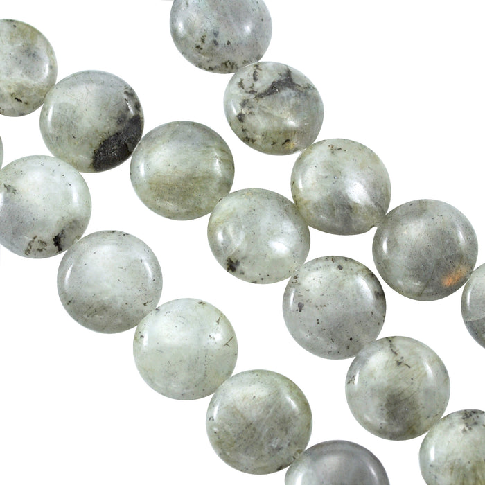 Coin Semi Precious Gemstone Beads for Jewellery Making Flat Round Disc Size 16 mm