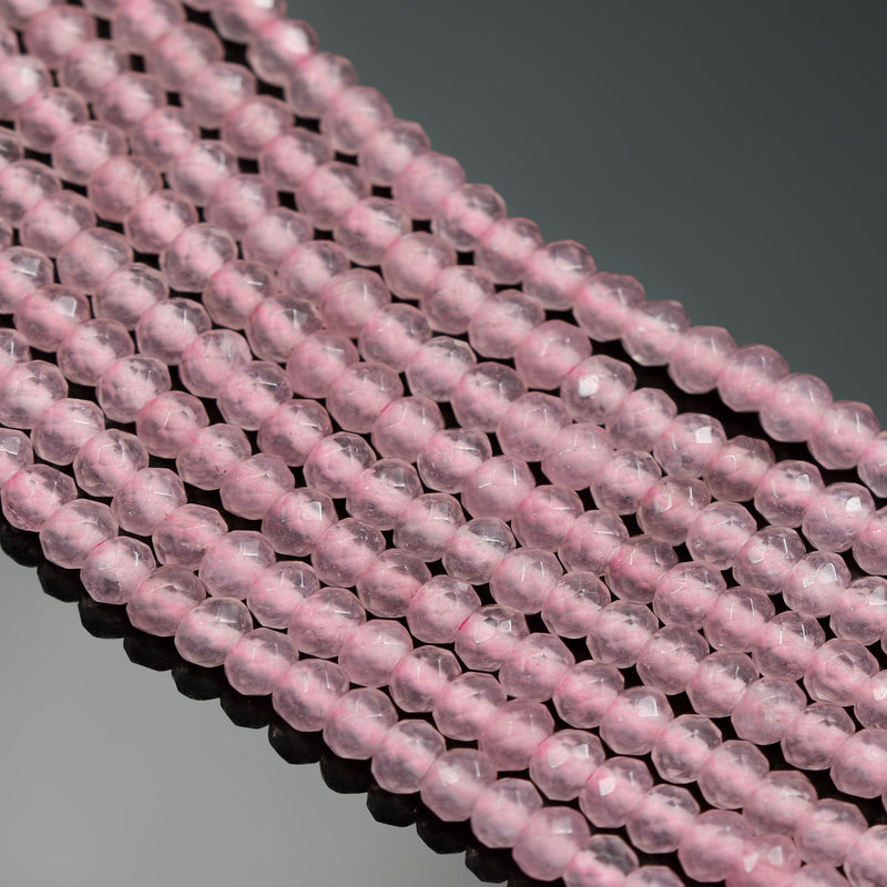 Size 2mm Faceted Round Semi-precious Gemstone Spacer Beads for Jewellery Making