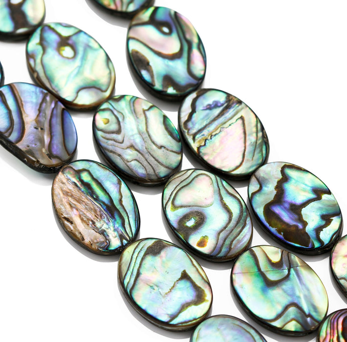 Abalone green Shell Mother of Pearl Beads for Jewllery Making-7" String