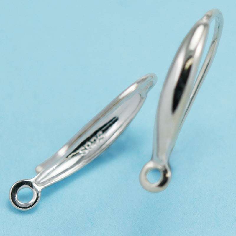 Genuine Solid 925 Sterling Silver Earring Wires Hooks for Jewellery Findings