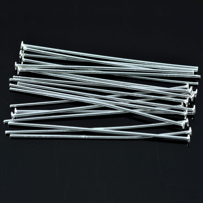 Genuine 925 Sterling Silver Flat Head T Pins for Jewellery Making Findings