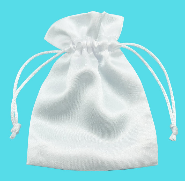 8 cm x 10 cm Silky Satin Wedding Favour Gift Bags Drawstring Jewellery Pouches Wholesale