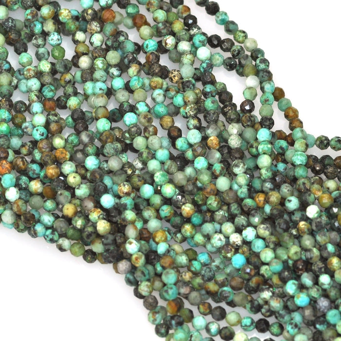 Size 3mm Faceted Round Semi-precious Gemstone Spacer Beads for Jewellery Making