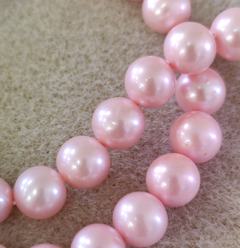 Round Baby Pink Freshwater Pearls for Jewellery Making AA 10mm