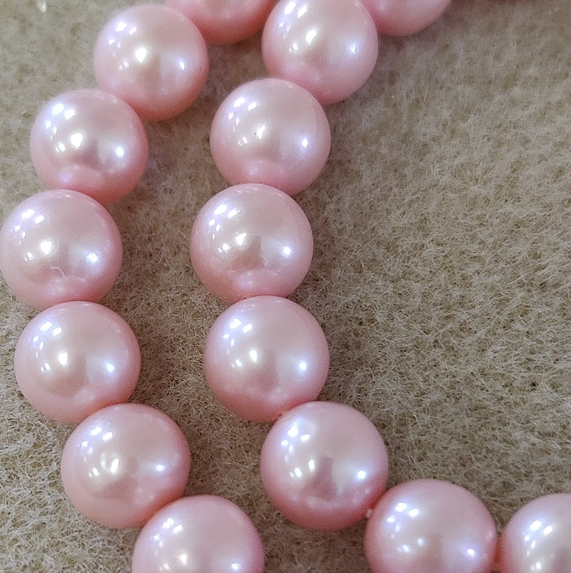 Round Baby Pink Freshwater Pearls for Jewellery Making AA 10mm