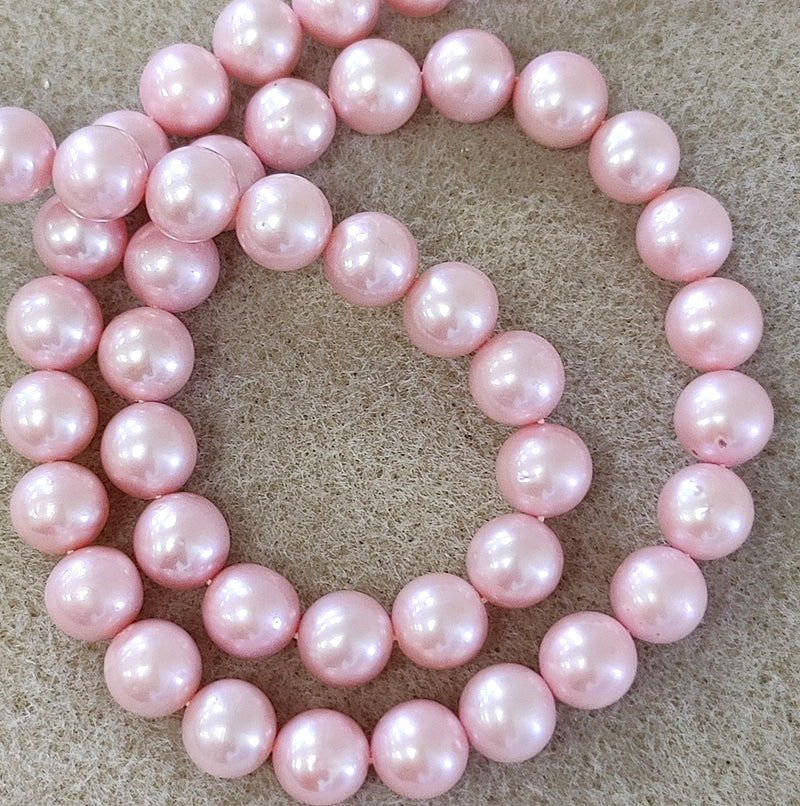 Round Baby Pink Freshwater Pearls for Jewellery Making AA 10mm