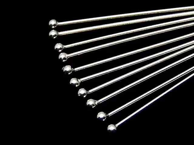 Genuine 925 Sterling Silver Ball Head Pins Jewellery Making Findings 1.5x0.5x25mm