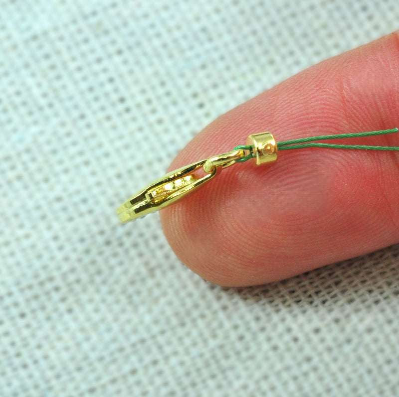 Gold Vermeil Crimp Beads, Gold Plated 925 Silver Beadalon Wire End Beads