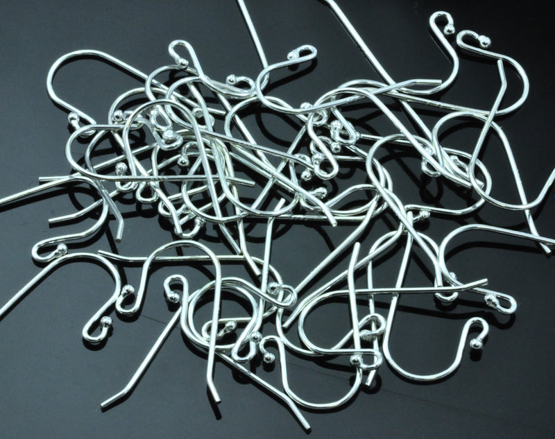 Earring hooks,  genuine solid sterling silver 925 Jewellery Making Findings