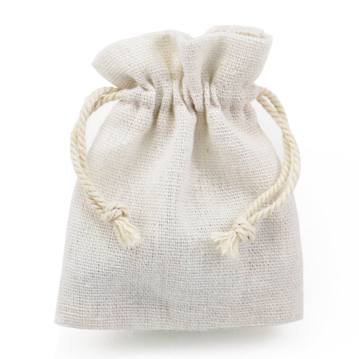 8 cm x 10 cm Cotton Linen Drawstring Gift Bags Jewellery Pouches High Quality Wholesale